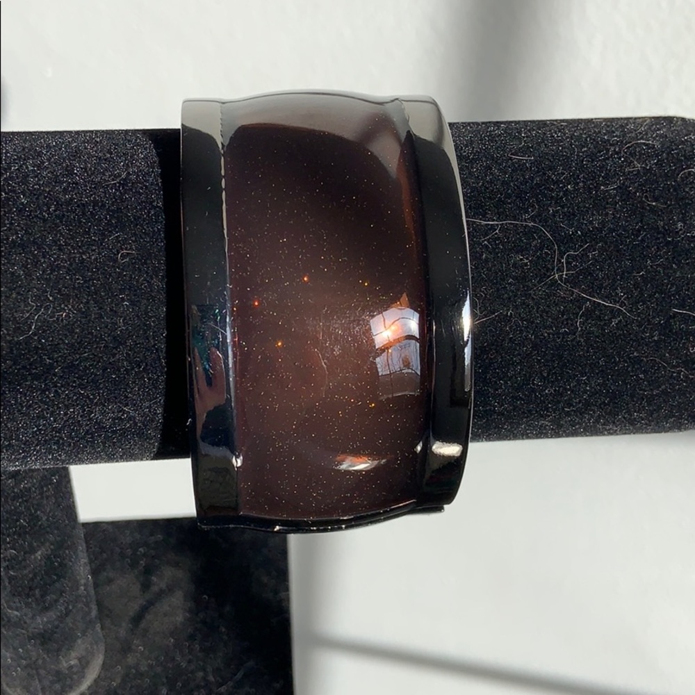 Shimmery Resin Bangle Bracelet